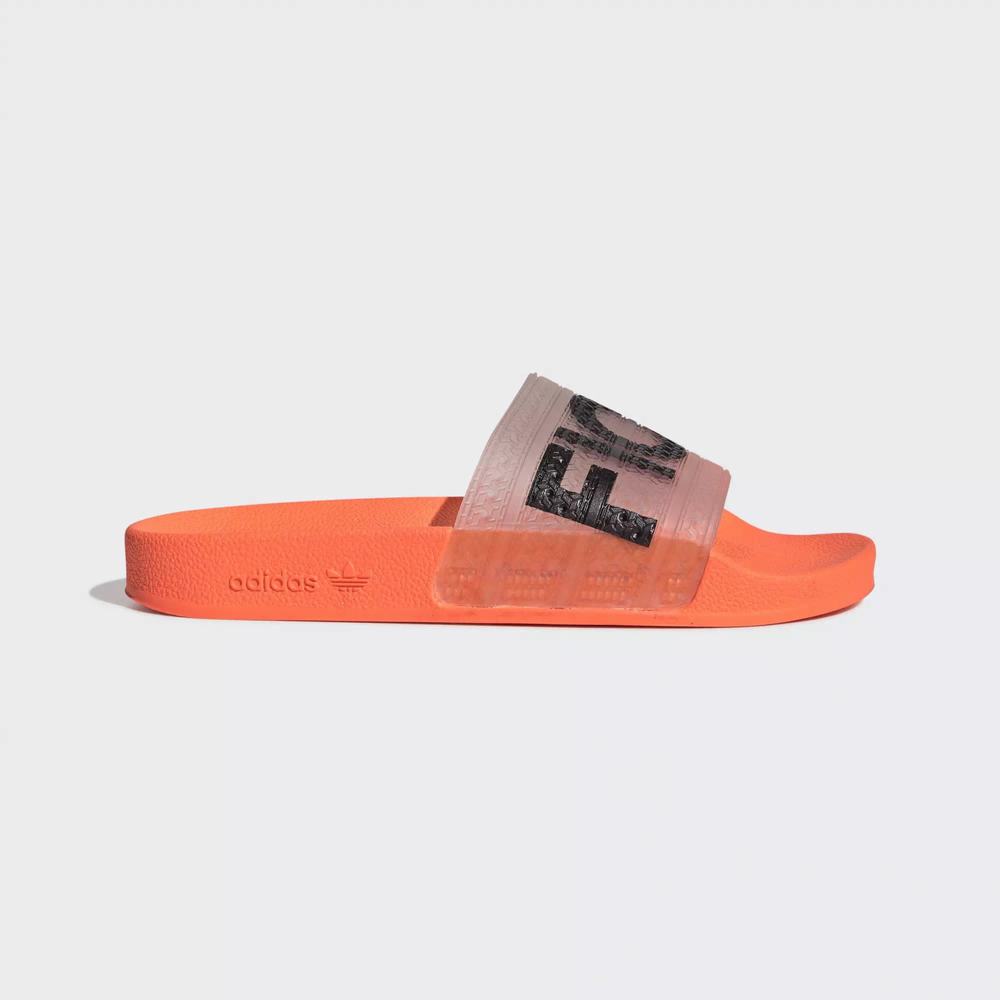 Adidas Fiorucci Adilette Chanclas Naranjas Para Mujer (MX-24181)
